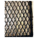 Pair of Heavy Duty Metal Mesh Grates with Framed Mirror Panel