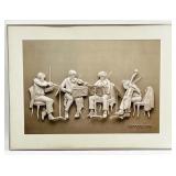 1976 Reinhard Framed 3D Wall Art Quartet Musicians