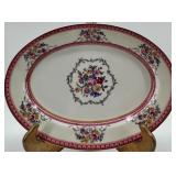 Haviland France Rosemont Porcelain Dinnerware Set with Floral Pattern and Gold Trim