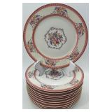 Haviland France Rosemont Fine China Dinnerware Set with Pink Trim