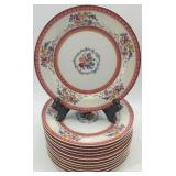 Haviland France Rosemont Fine China Dinnerware Set with Pink Trim