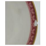 Haviland France Rosemont Fine China Dinnerware Set with Pink Trim