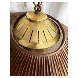 Vintage Hanging Pendant Lamp with Mid-Century Style Shade and Chain