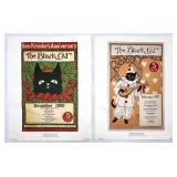 Set of 2 Black Cat Magazine Art Prints, December 1900 and February 1897