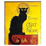 Set of 3 Vintage Style Art Posters: Chat Noir, Dionis Gran Spumante, Sauvion