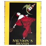 Set of 3 Vintage Style Art Posters: Chat Noir, Dionis Gran Spumante, Sauvion