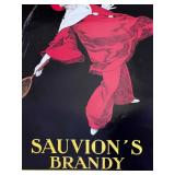 Set of 3 Vintage Style Art Posters: Chat Noir, Dionis Gran Spumante, Sauvion