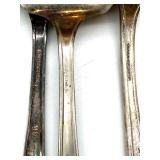 Assorted Silverplate and Stainless Flatware Collection with Wooden Storage Case