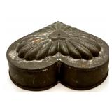 Set of 7 Vintage Heart-Shaped Metal Cake Pans and Molds