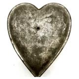 Set of 7 Vintage Heart-Shaped Metal Cake Pans and Molds