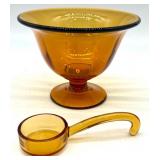 Vintage Books Collection with Heart-Shaped Box and Amber Glass Dish