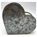 Vintage Books Collection with Heart-Shaped Box and Amber Glass Dish