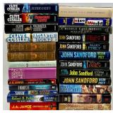 Collection of 25 Hardcover and Softcover Mystery and Fiction Books