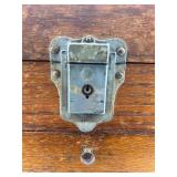 Vintage Wood Machinist Tool Chest with Drawers and Mirror