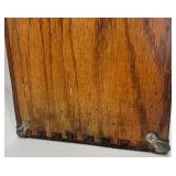 Vintage Wood Machinist Tool Chest with Drawers and Mirror