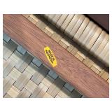 Teak Wood and Woven Rattan Side Table Made in Indonesia