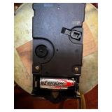 Antique Wood Case Wall Clock with Brass Pendulum and Roman Numeral Dial