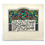 Collection of 3 Irish Art Prints Including Hand-Colored Scenic and Celtic Designs