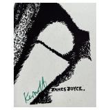 Harry Kernoff set of 3 Signed Block Print Portraits of James Joyce and W.B. Yeats