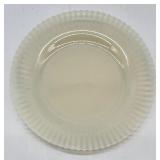 Collection of 5 Vintage Glass Dessert and Display Plates, Varied Patterns