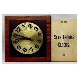 Seth Thomas Wall Clock with Vintage Catalogue No. 531