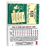 Vintage Card Games Lot with Rook Set, KEM Double Deck, and Matchbooks Collection