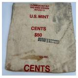 Vintage Cheese Box, Glass Carafe Set, Bank Bag, U.S. Mint Bag, and Star Architectural Pieces