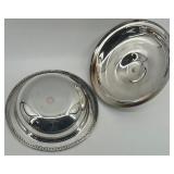 Collection of Silverplate Serving Pieces with Glass Inserts