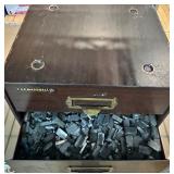 Vintage C&E Marshall Co. Metal Type Case with Metal Printing Type