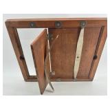 Antique Double-Sided Wooden Contact Printing Frame with Hinged Back