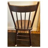 Vintage Wooden Spindle Back Dining Chair