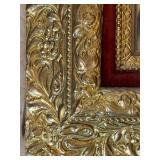 Victorian Portrait of Susan Corrigan in Ornate Gold Gilt Frame