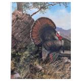 Owen J. Gromme Signed and Numbered 3200/9500 Wild Turkey Framed Art Print