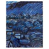 Framed Starry Night Print by Gallery Service