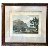Framed Vintage Print Lake of Windermere Landscape Scene