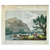 Framed Vintage Print Lake of Windermere Landscape Scene