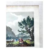 Framed Vintage Print Lake of Windermere Landscape Scene
