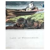 Framed Vintage Print Lake of Windermere Landscape Scene