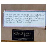 Framed Limited Edition Watercolor Print by G. Helbusch Signed and Numbered 153/350