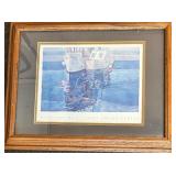 Set of 3 Framed Art Prints with Wood Frames