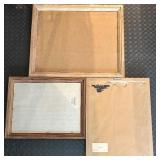Set of 3 Framed Art Prints with Wood Frames