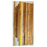 Collection of 27 Vintage Advertising Yardsticks