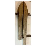 Vintage LARGE Wooden Book Press with Iron Screw and Hardware 40"