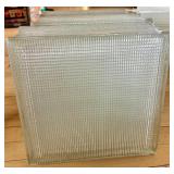 Set of 4 Vintage Glass Blocks for Masonry or Decorative Use #1