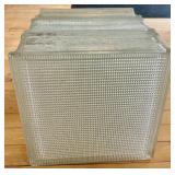 Set of 4 Vintage Glass Blocks for Masonry or Decorative Use #3