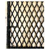 Pair of Heavy Duty Metal Mesh Grates with Framed Mirror Panel