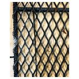 Pair of Heavy Duty Metal Mesh Grates with Framed Mirror Panel