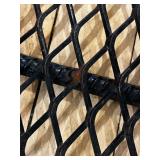 Pair of Heavy Duty Metal Mesh Grates with Framed Mirror Panel