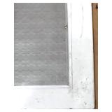 Pair of Heavy Duty Metal Mesh Grates with Framed Mirror Panel