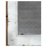 Pair of Heavy Duty Metal Mesh Grates with Framed Mirror Panel